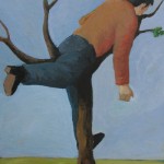 Flucht, 2005, Gouache, 18x25 cm