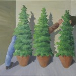 Pflanzenversteck, 2005, Öl/LW, 55x65 cm