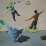 Sturm, 2006, Öl/LW, 115x120 cm