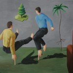 Stütze, 2006, Öl/LW, 115x120 cm
