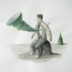 attack of nothing, 2007, Bleistift, Aquarell attack of nothing, 2007, Bleistift, Aquarell