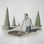 Untersuchung der Suppe, 2007, Buntstift Untersuchung der Suppe, 2007, Buntstift, verkauft